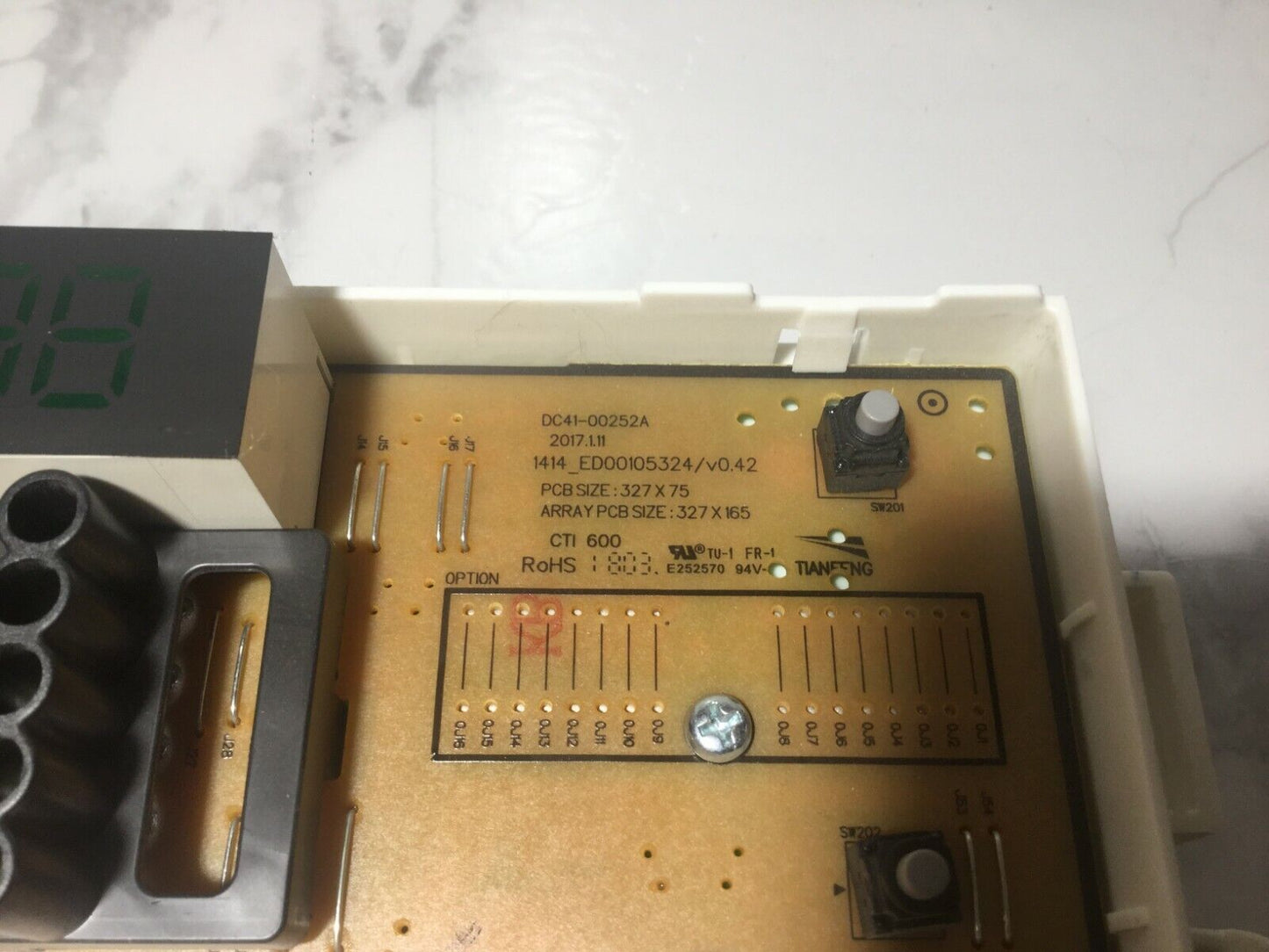SAMSUNG WW80J5555EX WASHING MACHINE PCB  DC92-02016C  DC94-07385A